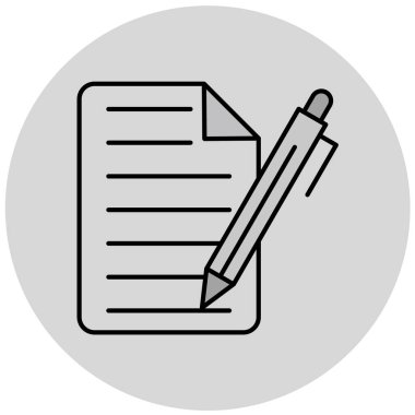 belge simgesi, vektör çizimi