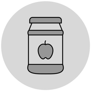 Kavanoz. Web simgesi basit illüstrasyon