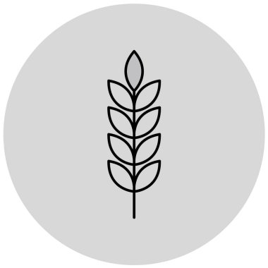 Buğday. Web simgesi basit illüstrasyon