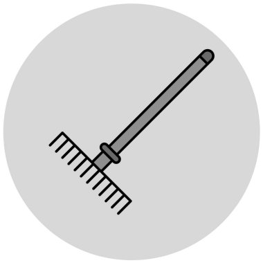 Tırmık. Web simgesi basit illüstrasyon