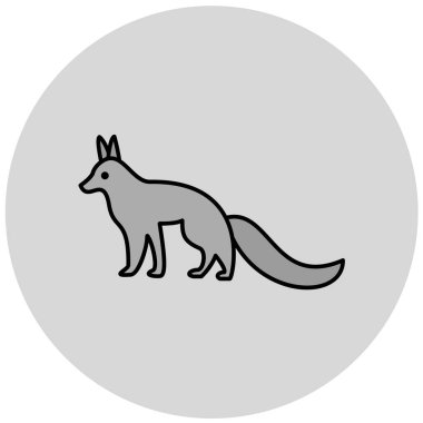 fox, web simgesi basit illüstrasyon