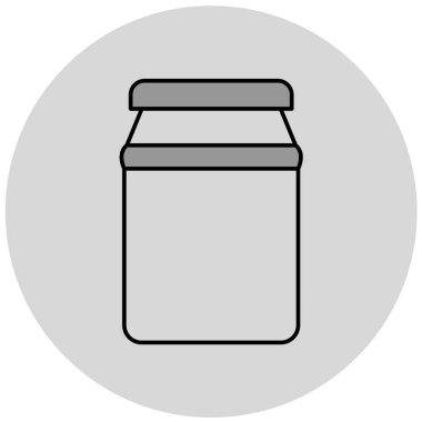 Kavanoz simgesi, vektör çizimi