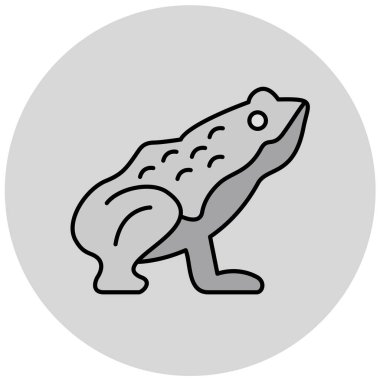 kurbağa, web simgesi basit illüstrasyon