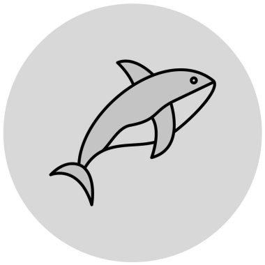 Köpekbalığı. Web simgesi basit illüstrasyon