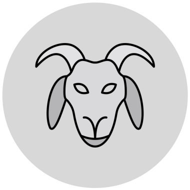 Keçi vektör illüstrasyon sembolünün ana simgesi