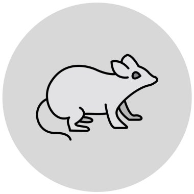 Tek fare simgesinin vektör illüstrasyonu