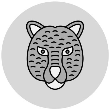 Bir kaplanın vektör çizimi