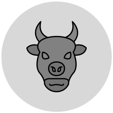 Gri arkaplanda simge vektör illüstrasyonu