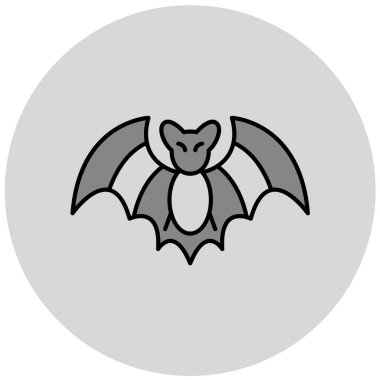 Yarasa simgesi, vektör illüstrasyonu