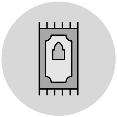 Gri arkaplanda simge vektör illüstrasyonu