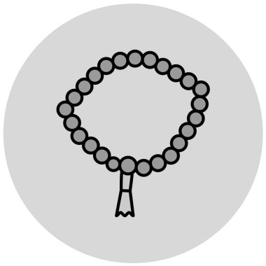 Ramazan Kareem vektör simgesi. Düz çizim. 10 saniye.