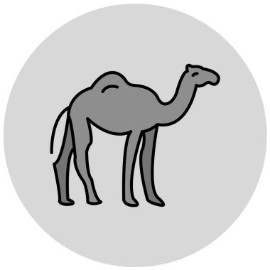 Deve ikonu vektör çizimi