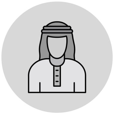 Gri arkaplanda simge vektör illüstrasyonu