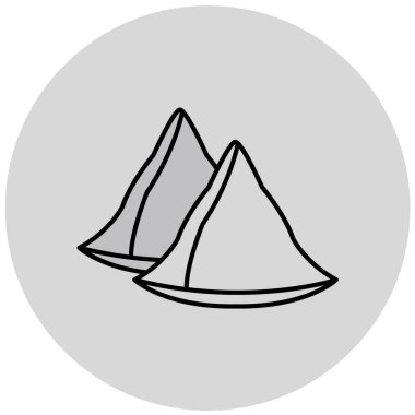 dağ simgesinin vektör illüstrasyonu