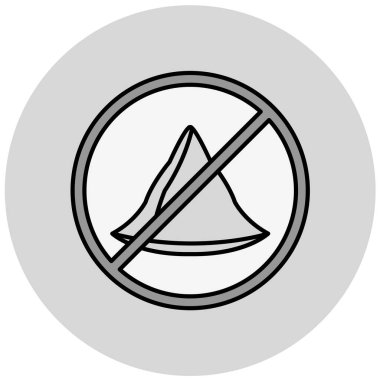 tüten simge yok, vektör illüstrasyonu