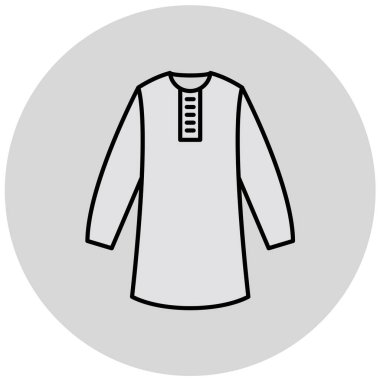 Ağ ve mobil uygulama tasarımınız için beyaz arkaplanda izole edilmiş ceket simgesi vektörü, sweatshirt logo konsepti