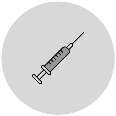 Şırınga. Web simgesi basit illüstrasyon