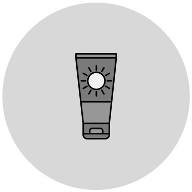 güneş kremi vektör illüstrasyonu