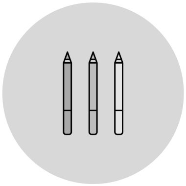 Kalemler. Web simgesi basit illüstrasyon