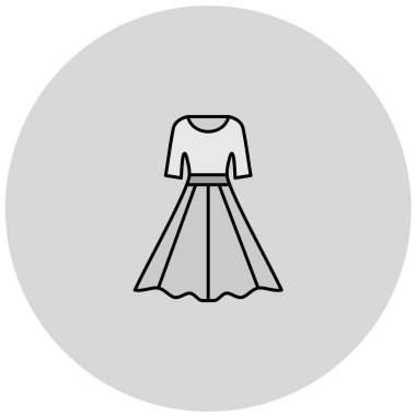 Giysi vektör simgesi. Modern, basit düz tabela çizimi. güzel arkaplan tasarımı.