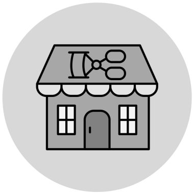 Modern simge oluşturmanın vektör illüstrasyonu