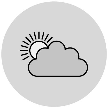 Bulut. Web simgesi basit tasarım