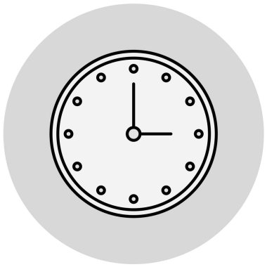 Saat. Web simgesi basit illüstrasyon