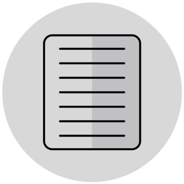 belge simgesi, vektör çizimi