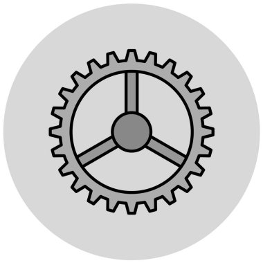 Teçhizat Web simgesi basit illüstrasyon