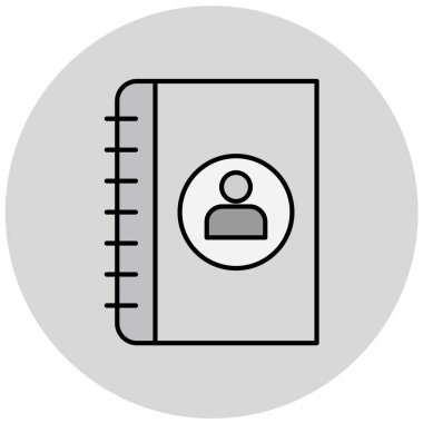 Kitap. Web simgesi basit illüstrasyon