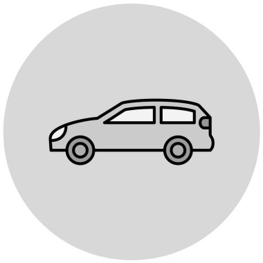 araba simgesi vektör illüstrasyonu