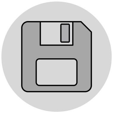 Disket simgesi. düz tasarım biçimi.