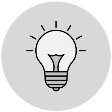 Moda biçimi izole edilmiş arkaplanda ampul simgesi