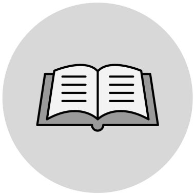 kitap simgesi vektör illüstrasyonu