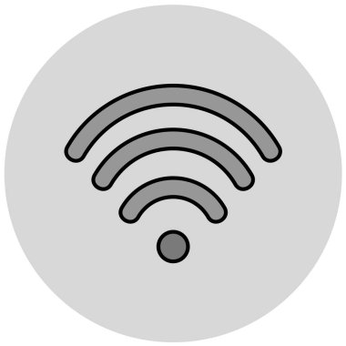 wifi işaret simgesi vektör illüstrasyonu