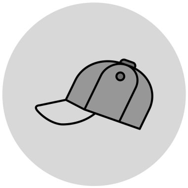 Şapka. Web simgesi basit illüstrasyon