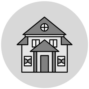 ev simgesi basit vektör illüstrasyonu