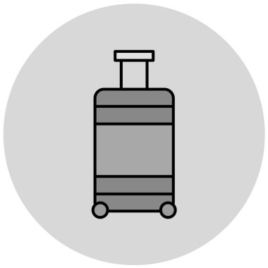 seyahat valizi simgesi. Web tasarımı için basit illüstrasyon