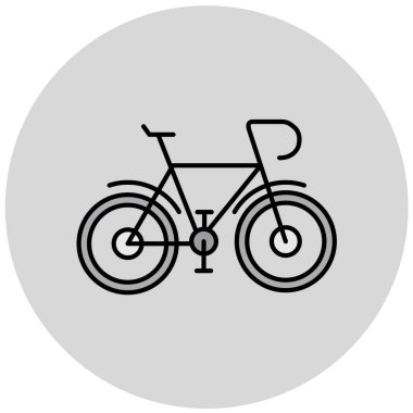 Basit bisiklet simge vektör çizim