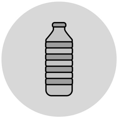 Şişe simgesinin basit vektör illüstrasyonu