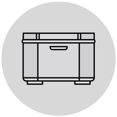 Mobilya. Web simgesi basit illüstrasyon