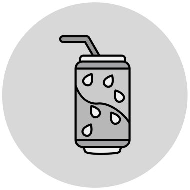 Soda kutusunun samanla çizimi