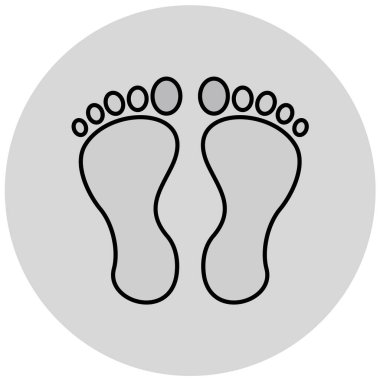 ayak basit simgesi, vektör çizim