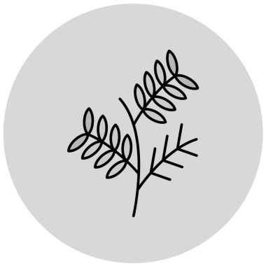 bitki simgesi, vektör illüstrasyonu