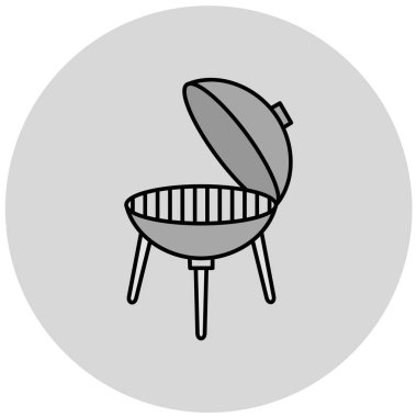 Basit ızgara simgesi, vektör illüstrasyonu