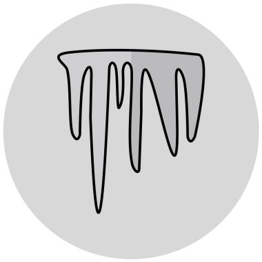 buz basit simgesi, vektör çizimi