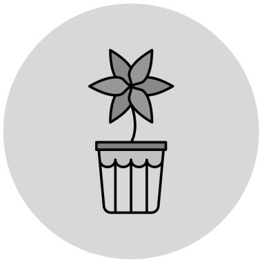 bitki simgesi, vektör illüstrasyonu