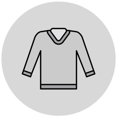 süveter basit simgesi, vektör illüstrasyonu