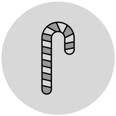 Şeker çubuğu simgesi, vektör illüstrasyonu