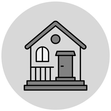 basit simgesi bina, illüstrasyon vektör